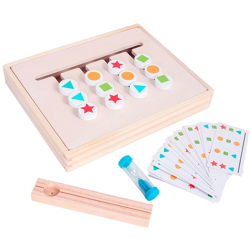 Montessori Holzpuzzle mit Sanduhr – Motorik & Konzentration ab 3 Jahren