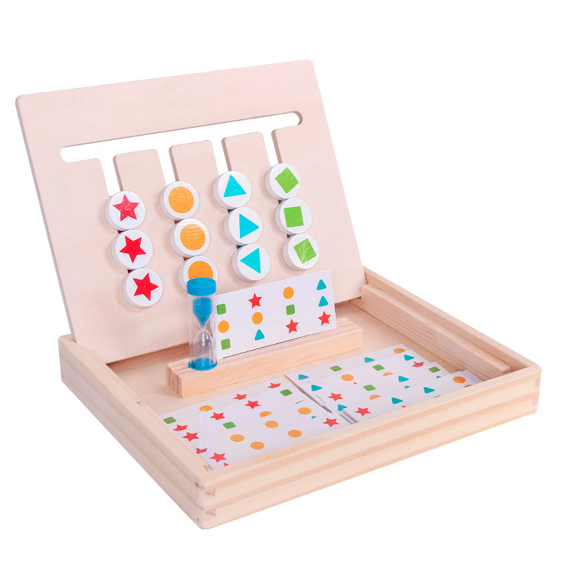 Montessori Holzpuzzle mit Sanduhr – Motorik & Konzentration ab 3 Jahren