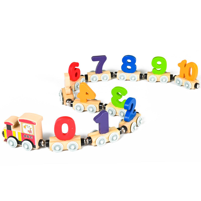Montessori Holzmagnetbahn – Kreativität & Logik fördern ab 3 Jahren