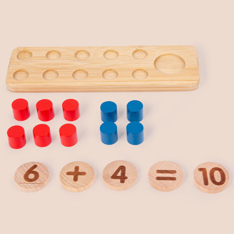 Montessori Zähltafel aus Holz – Zahlen lernen & Rechnen ab 4 Jahren