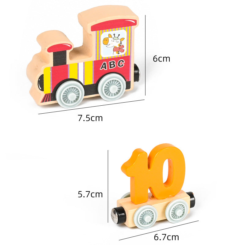 Montessori Holzmagnetbahn – Kreativität & Logik fördern ab 3 Jahren