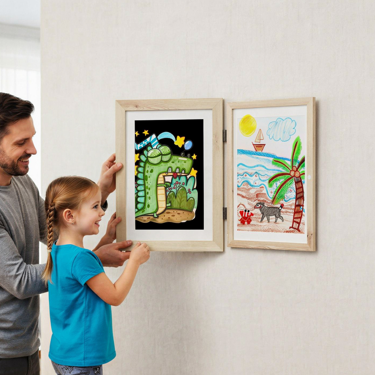 "MagnetArt" Bilderrahmen für Kinder – Kunstwerke stilvoll aufbewahren & wechseln