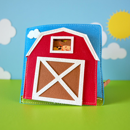 Montessori Bauernhof-Fühlbuch für Kinder ab 3 Jahren