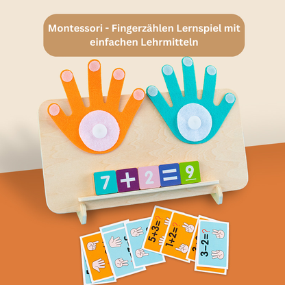 Montessori Fingerzählen – Mathe & Rechenspiel aus Holz ab 3 Jahren