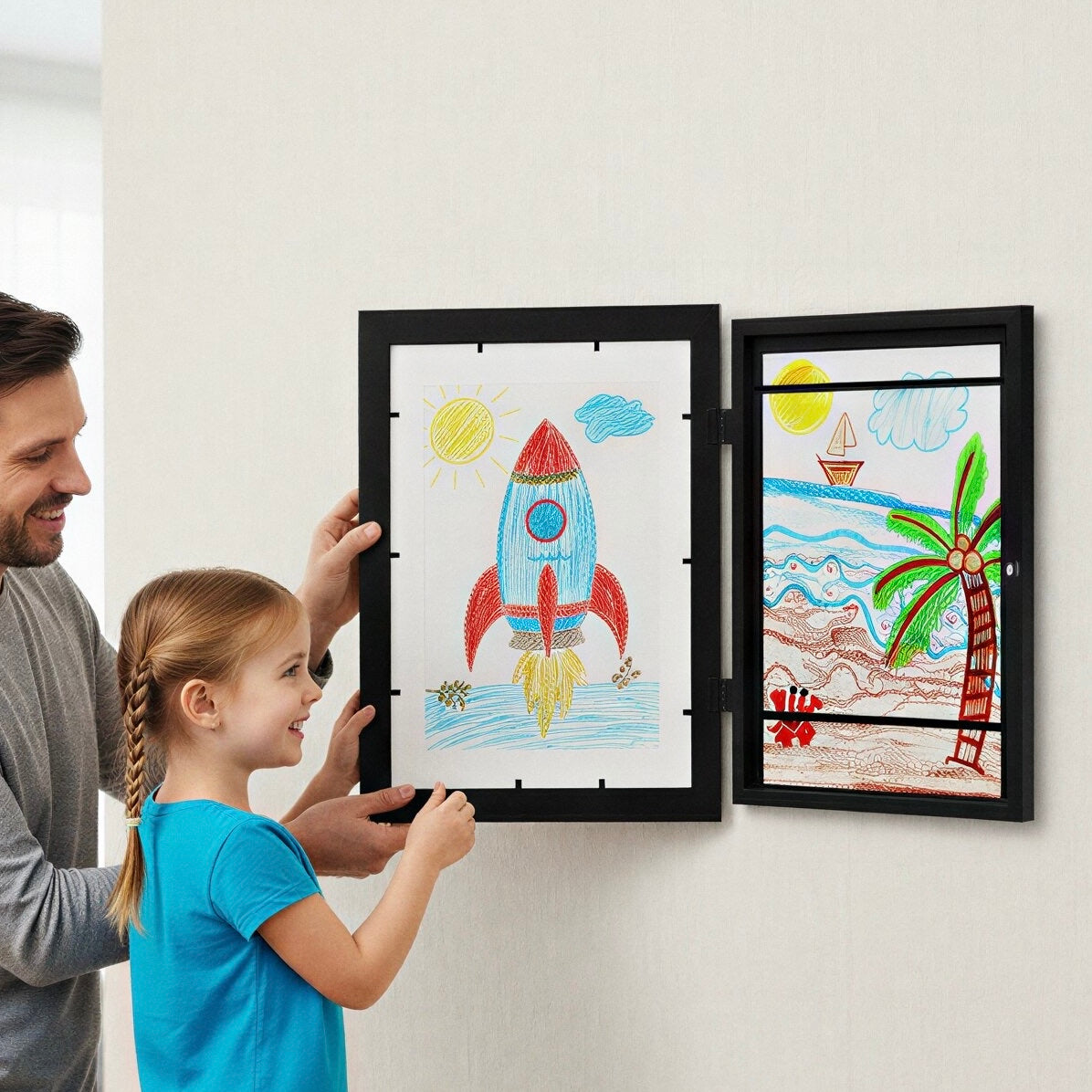 "MagnetArt" Bilderrahmen für Kinder – Kunstwerke stilvoll aufbewahren & wechseln
