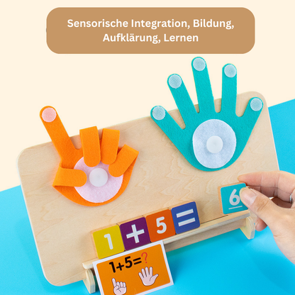 Montessori Fingerzählen – Mathe & Rechenspiel aus Holz ab 3 Jahren