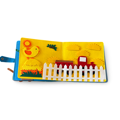 Montessori Bauernhof-Fühlbuch für Kinder ab 3 Jahren