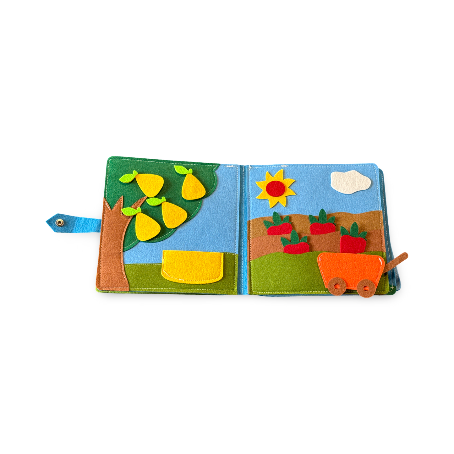 Montessori Bauernhof-Fühlbuch für Kinder ab 3 Jahren