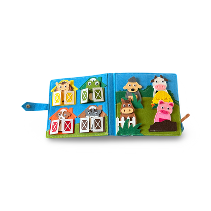 Montessori Bauernhof-Fühlbuch für Kinder ab 3 Jahren