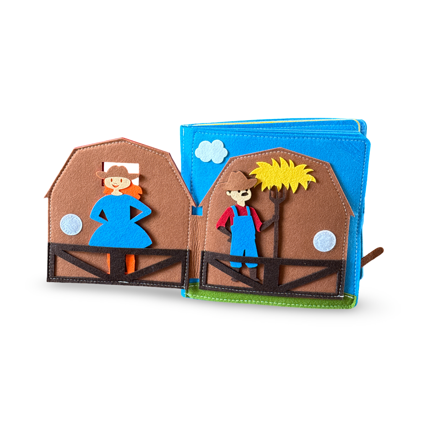 Montessori Bauernhof-Fühlbuch für Kinder ab 3 Jahren