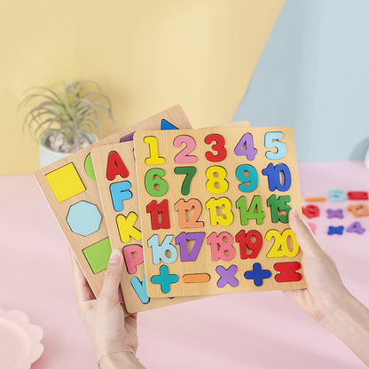 Montessori Holzpuzzle – Lernspielzeug für Kinder | Motorik & Konzentration ab 3 Jahren
