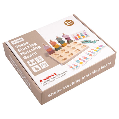 Montessori Holzspielzeug – Formensteck- und Auffädelspiel