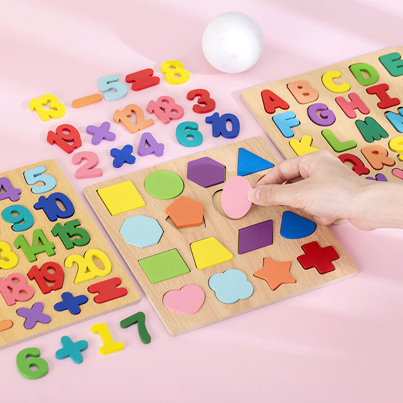Montessori Holzpuzzle – Lernspielzeug für Kinder | Motorik & Konzentration ab 3 Jahren