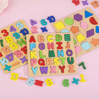 Montessori Holzpuzzle – Lernspielzeug für Kinder | Motorik & Konzentration ab 3 Jahren