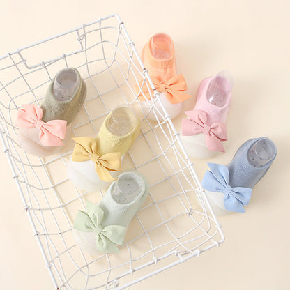Antirutsch-Socken mit Schleife