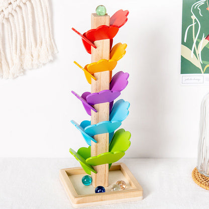 Montessori Regenbogen Musikbaum aus Holz – Klangspiel & Lernspielzeug ab 3 Jahren