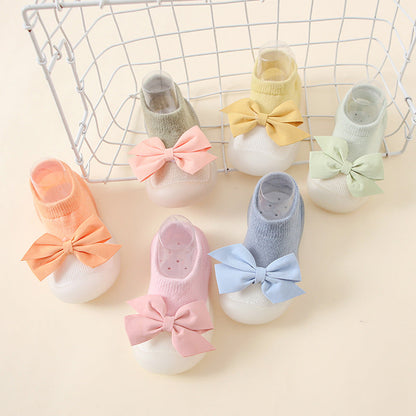 Antirutsch-Socken mit Schleife