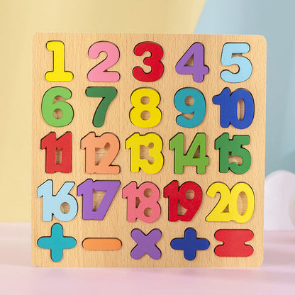 Montessori Holzpuzzle – Lernspielzeug für Kinder | Motorik & Konzentration ab 3 Jahren