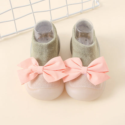 Antirutsch-Socken mit Schleife
