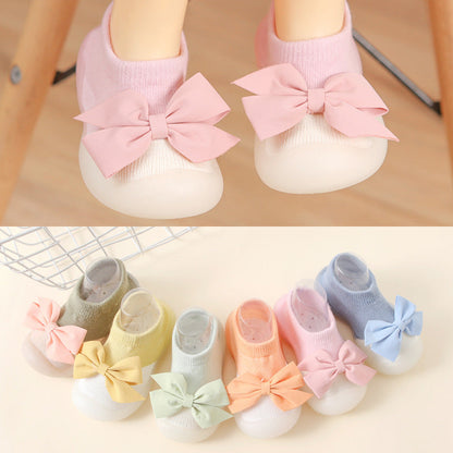 Antirutsch-Socken mit Schleife