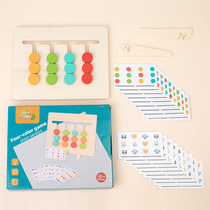 Montessori Holzpuzzle mit Sanduhr – Motorik & Konzentration ab 3 Jahren