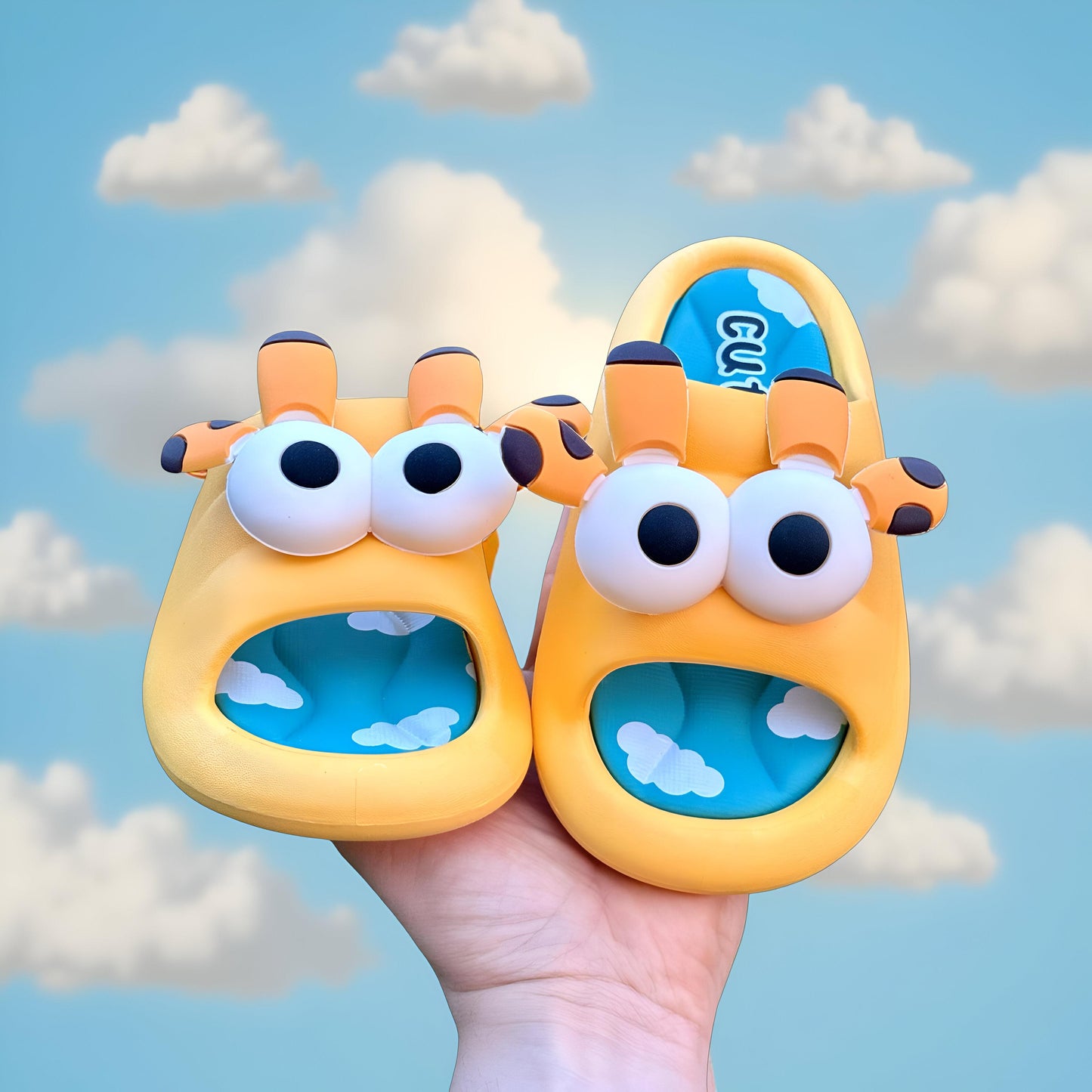 Glubsy™ - "Cute" Kinderhausschuhe mit Glubschaugen und Tiermotiv