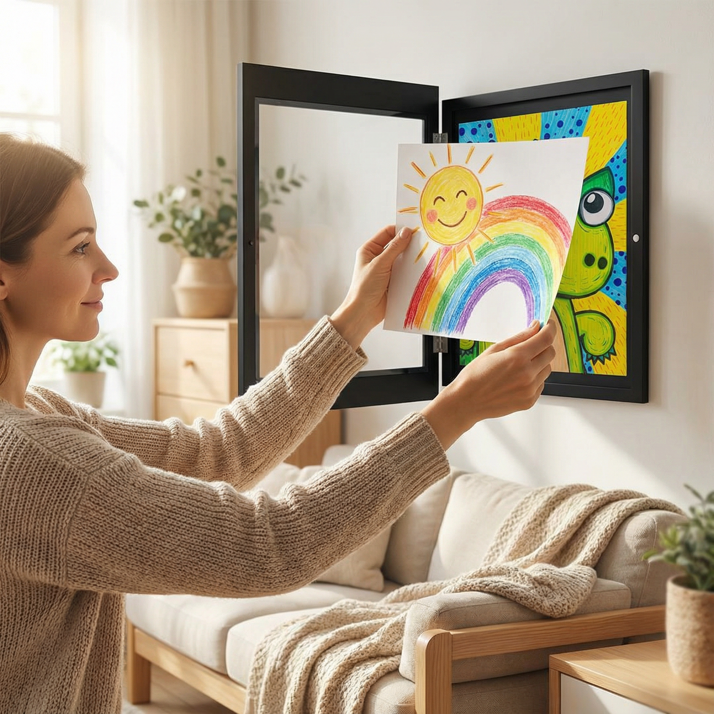 "MagnetArt" Bilderrahmen für Kinder – Kunstwerke stilvoll aufbewahren & wechseln
