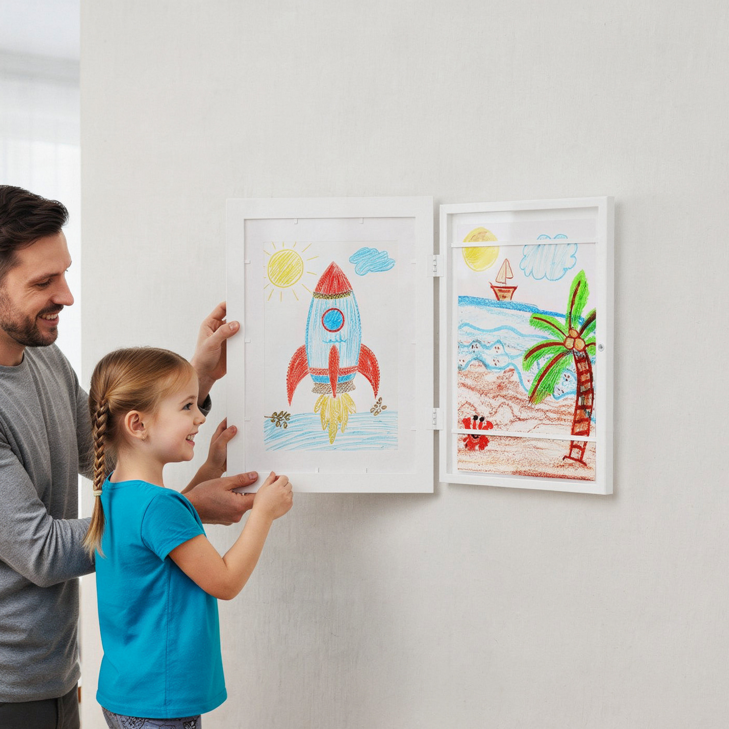 "MagnetArt" Bilderrahmen für Kinder – Kunstwerke stilvoll aufbewahren & wechseln