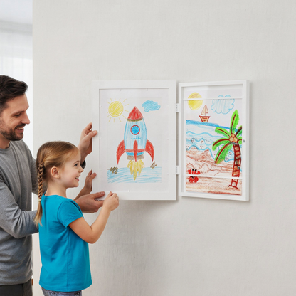 "MagnetArt" Bilderrahmen für Kinder – Kunstwerke stilvoll aufbewahren & wechseln